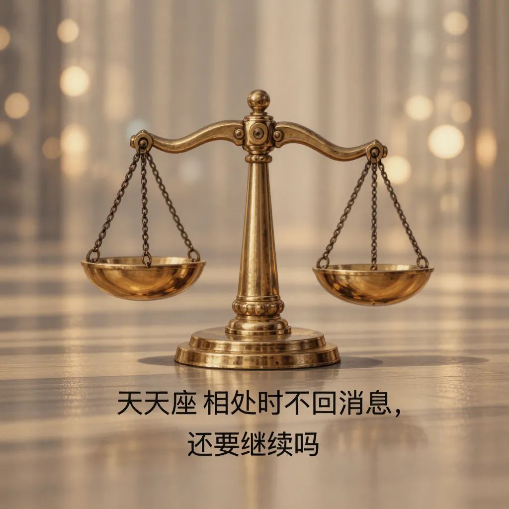 和天秤座相处时突然不回消息，还要继续吗