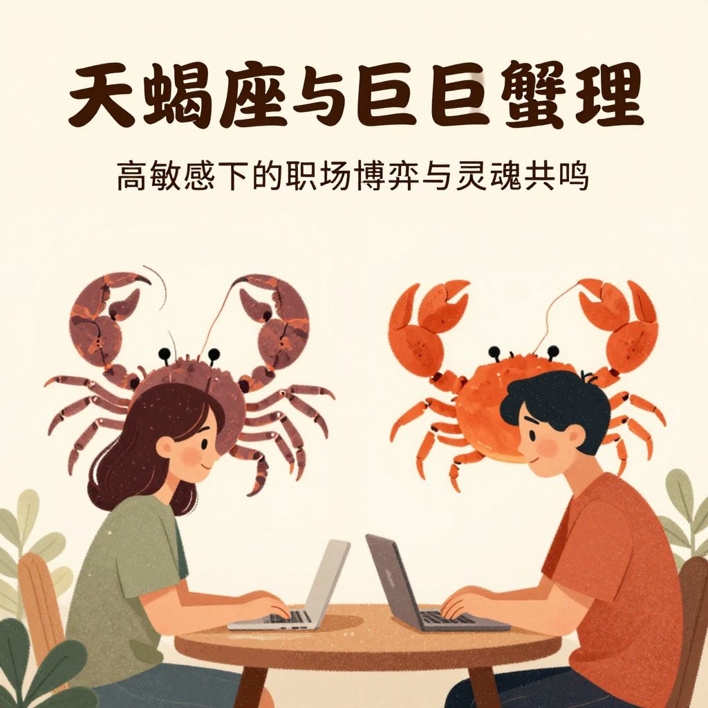 天蝎座与巨蟹座项目经理：高敏感下的职场博弈与灵魂共鸣