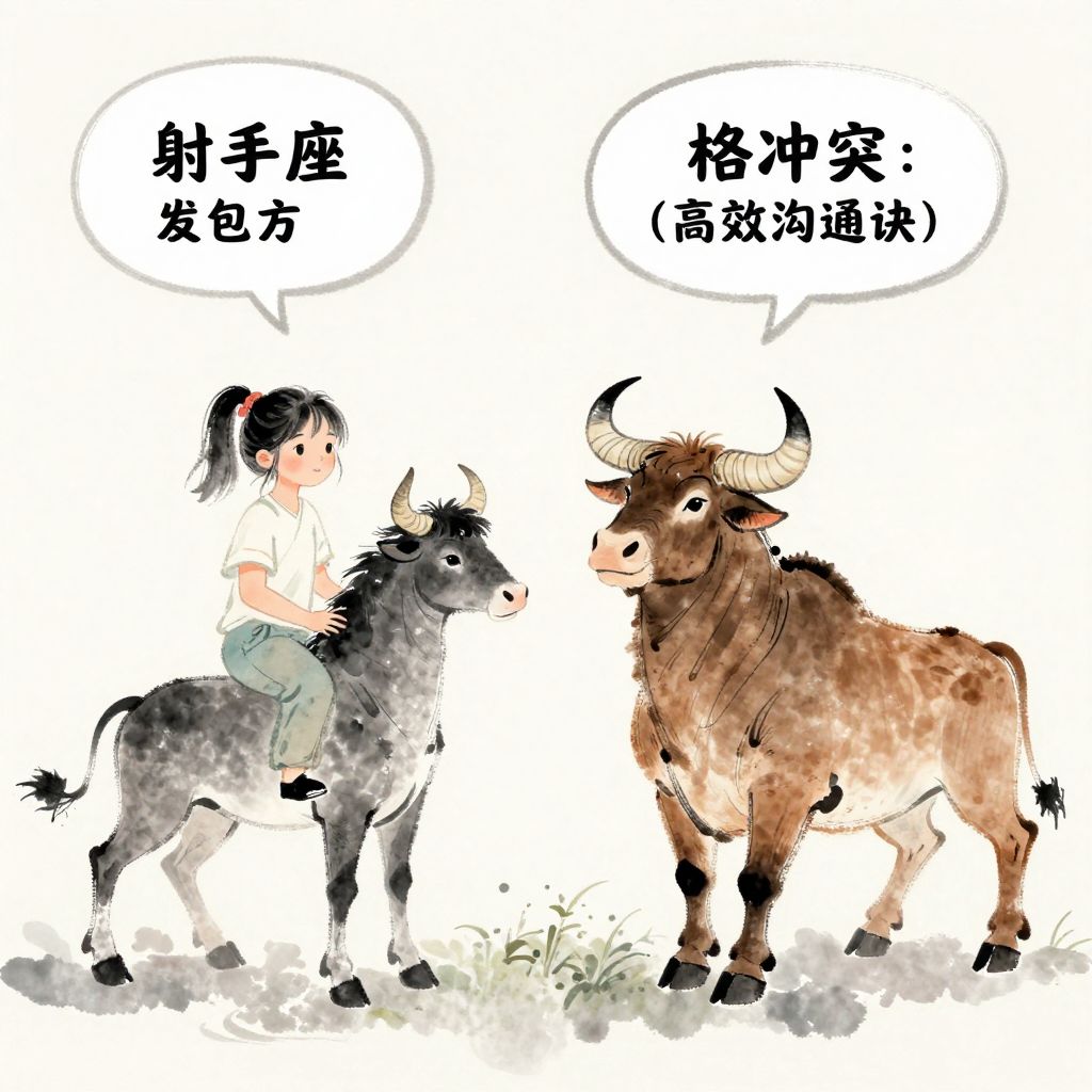 射手座与金牛座发包方：合作中的性格冲突与高效沟通秘诀
