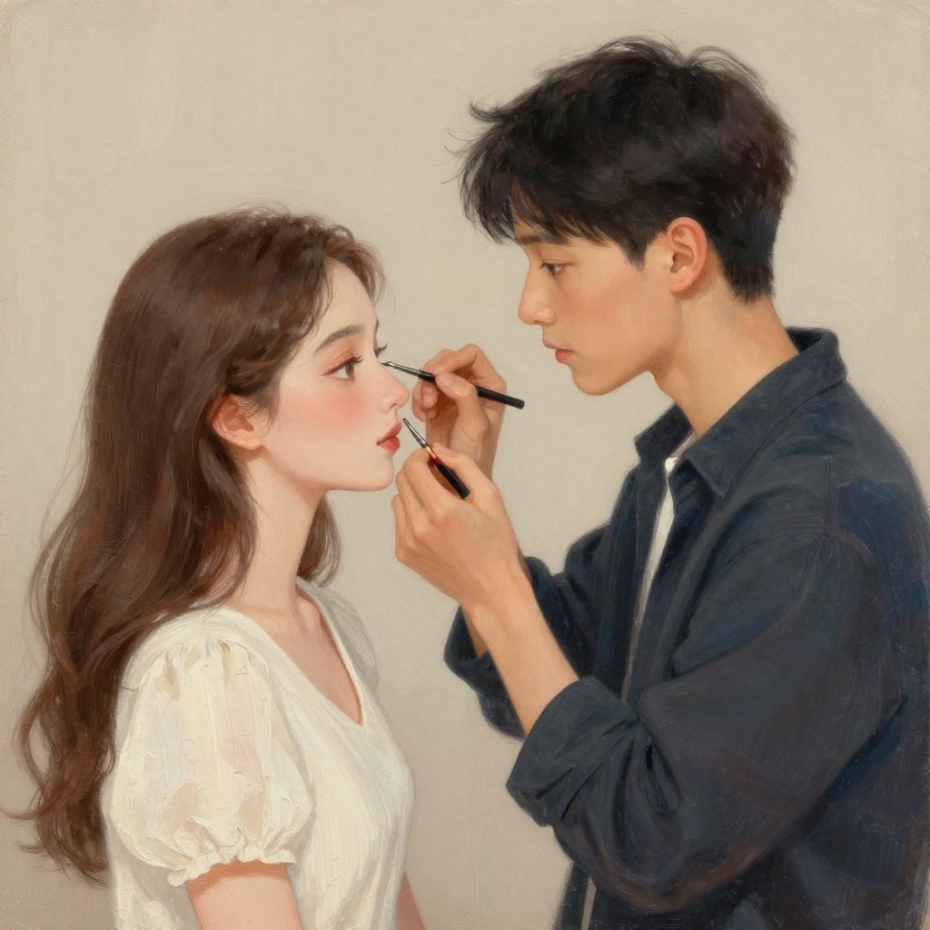 处女座爱上双鱼座化妆师：细节控与艺术家的浪漫博弈