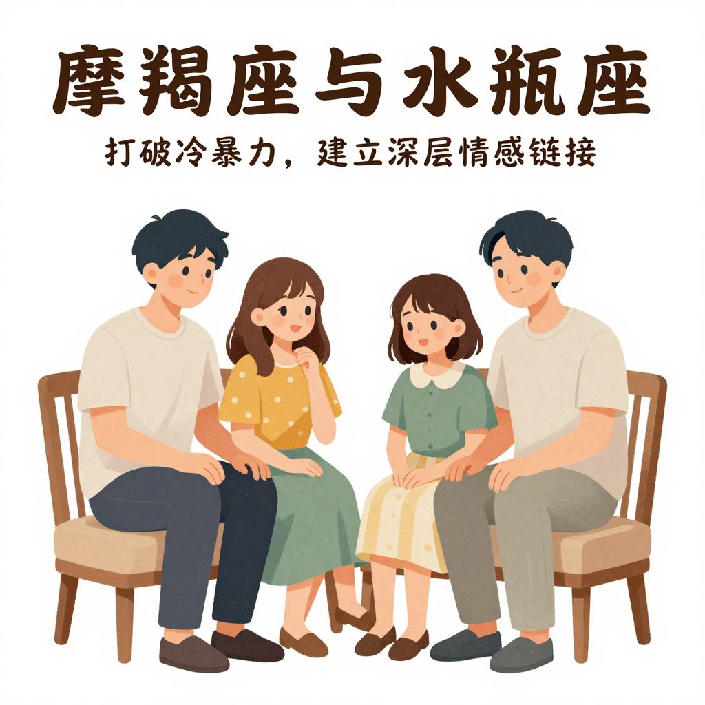 摩羯座与水瓶座家属相处指南：打破冷暴力，建立深层情感链接