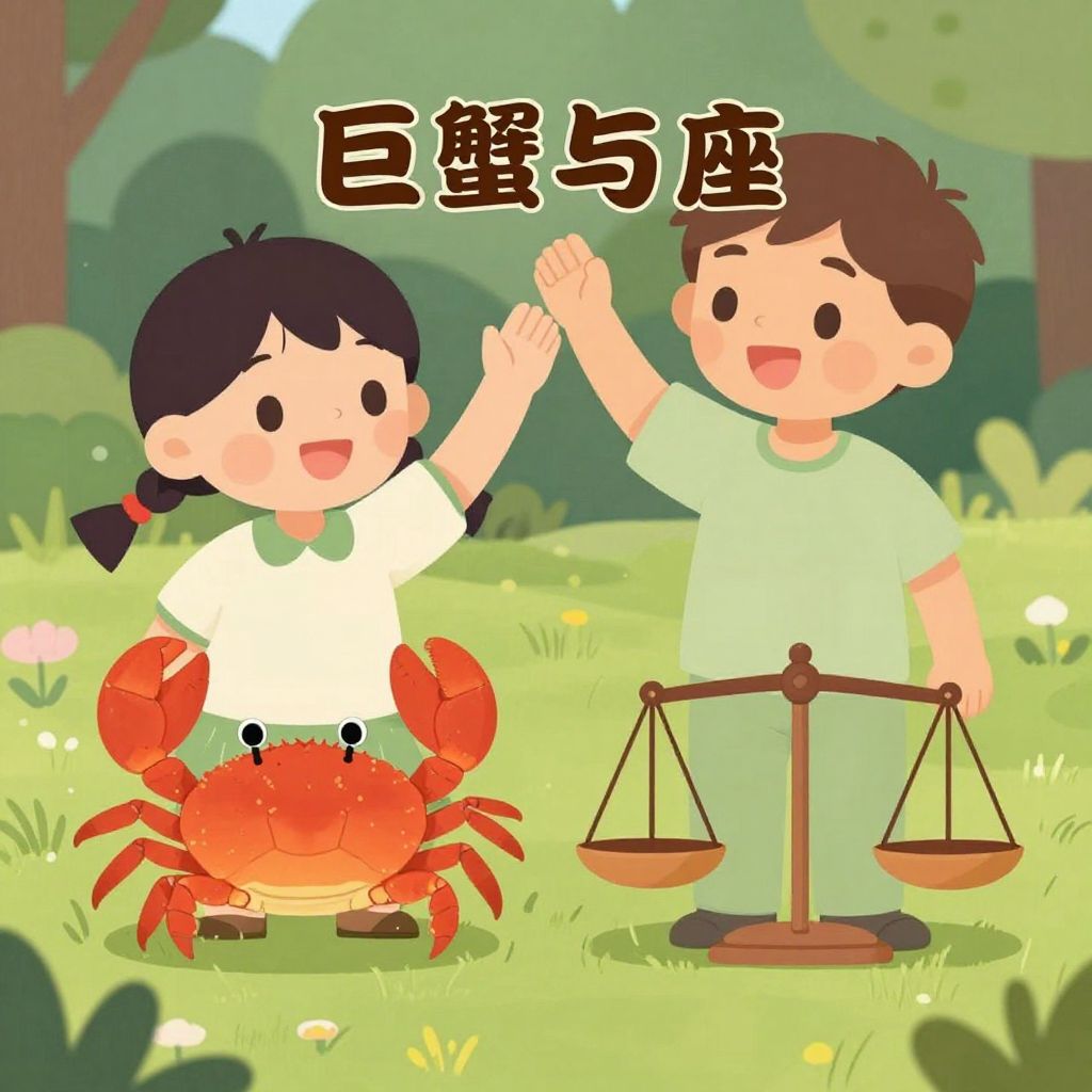 巨蟹座与天秤座青梅竹马：从童年到成年的相处模式大揭秘