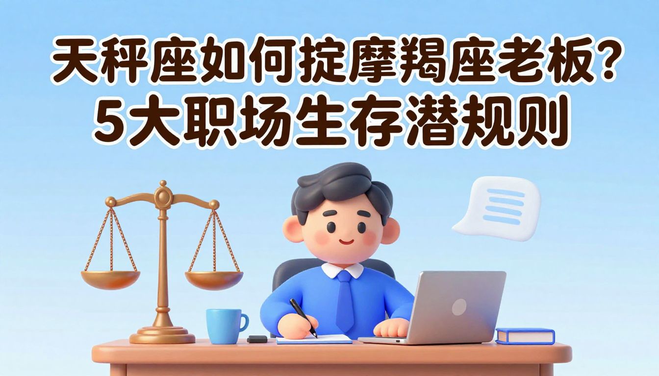 Libra & Capricorn Boss: 5 Workplace Survival Rules