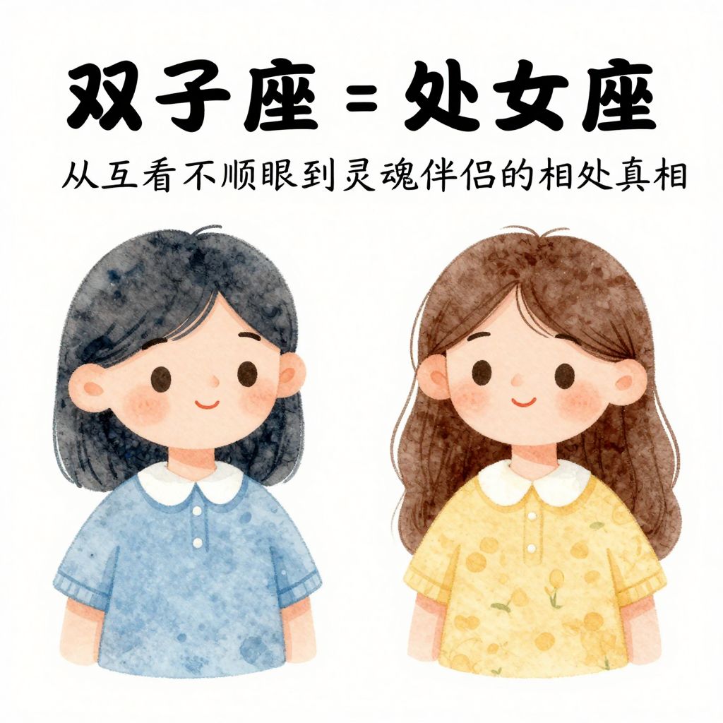 双子座与处女座：从互看不顺眼到灵魂伴侣的相处真相