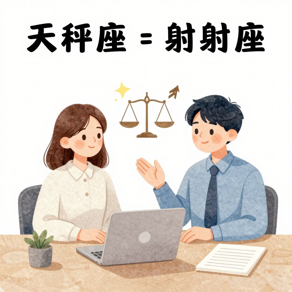 天秤座与射手座前同事：职场互动的真相与边界