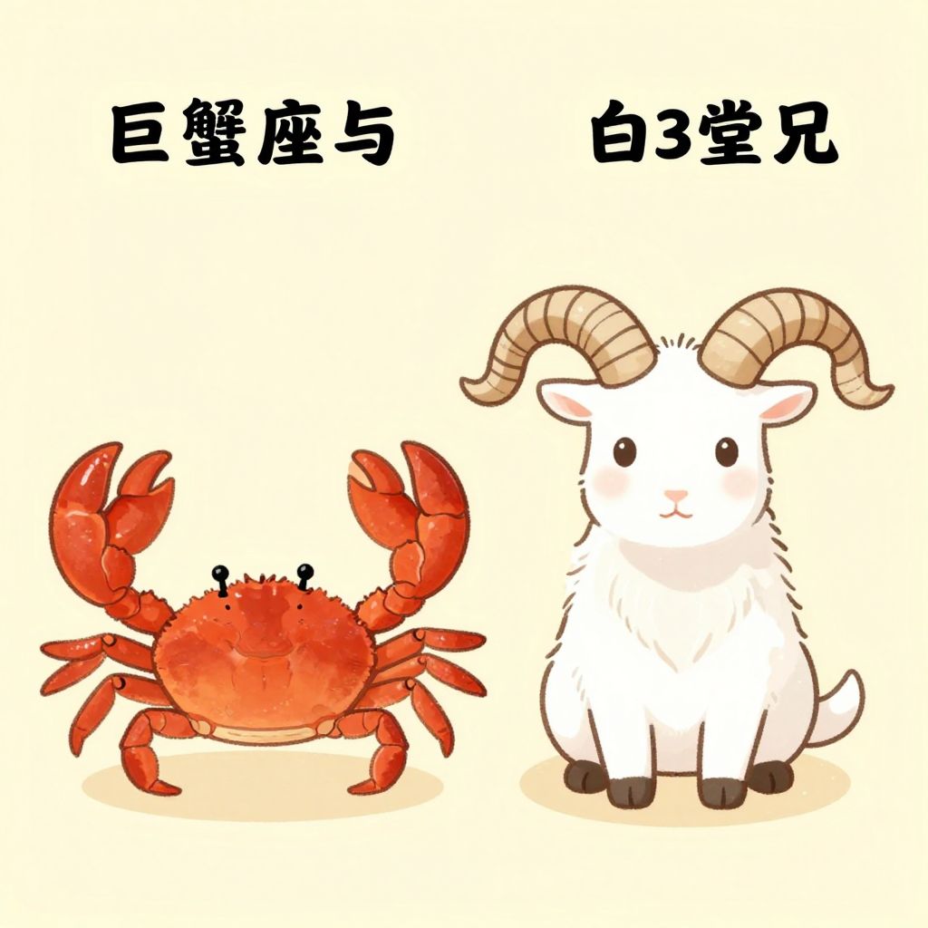巨蟹座与白羊座堂兄：性格差异下的相处真相
