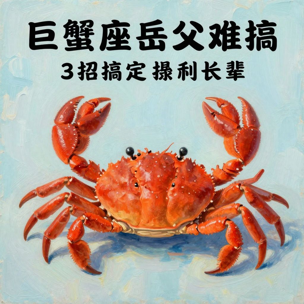 巨蟹座岳父难搞？3招搞定挑剔长辈，家庭关系秒变和谐