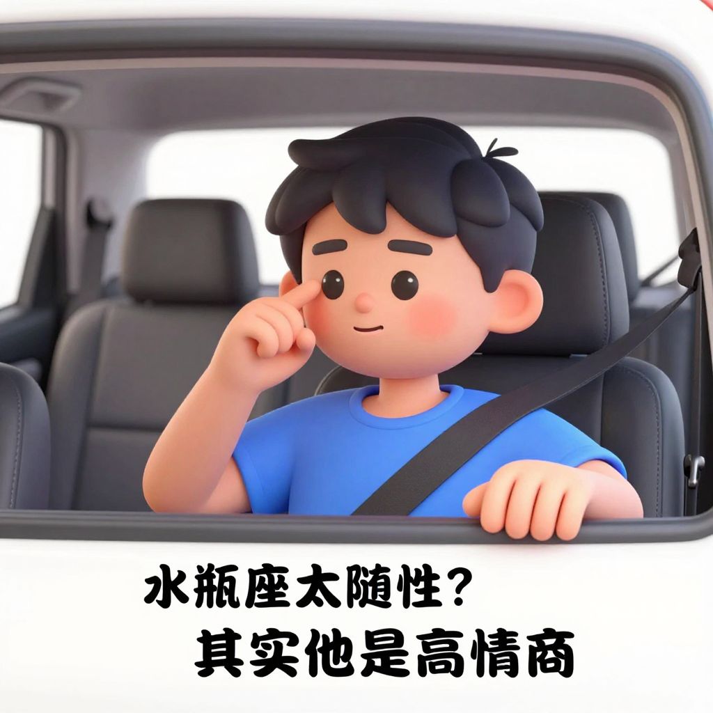 处女座乘客吐槽水瓶座顺风车：太随性？其实他是高情商