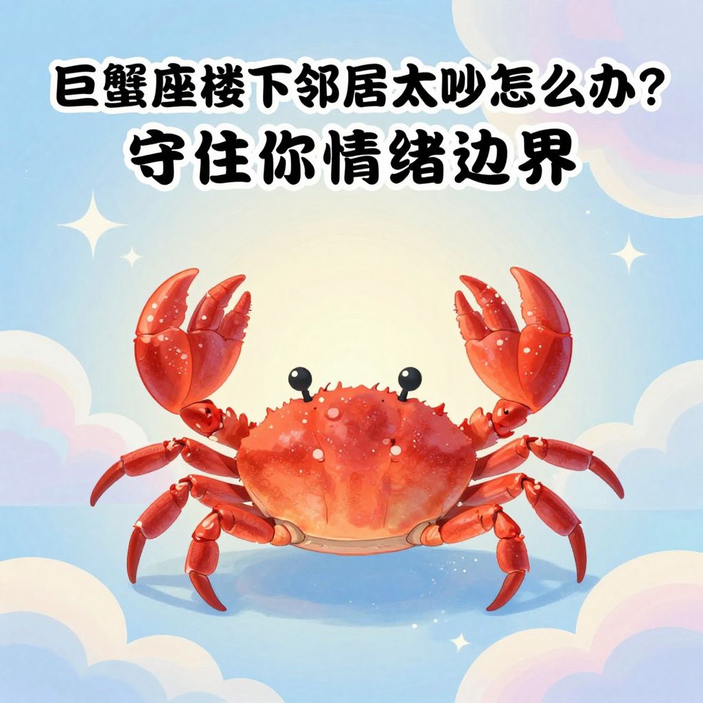巨蟹座楼下邻居太吵怎么办？高情商应对指南，守住你的情绪边界