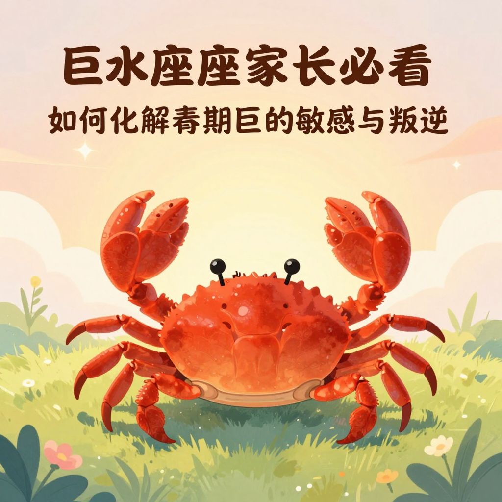 巨蟹座家长必看：如何化解青春期巨蟹娃的敏感与叛逆