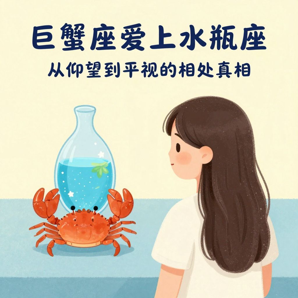 巨蟹座爱上水瓶座偶像：从仰望到平视的相处真相
