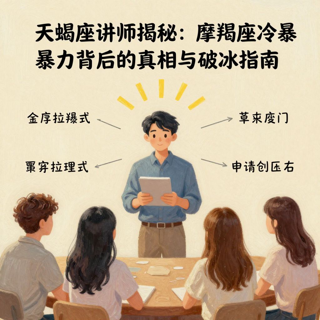 天蝎座讲师揭秘：摩羯座冷暴力背后的真相与破冰指南