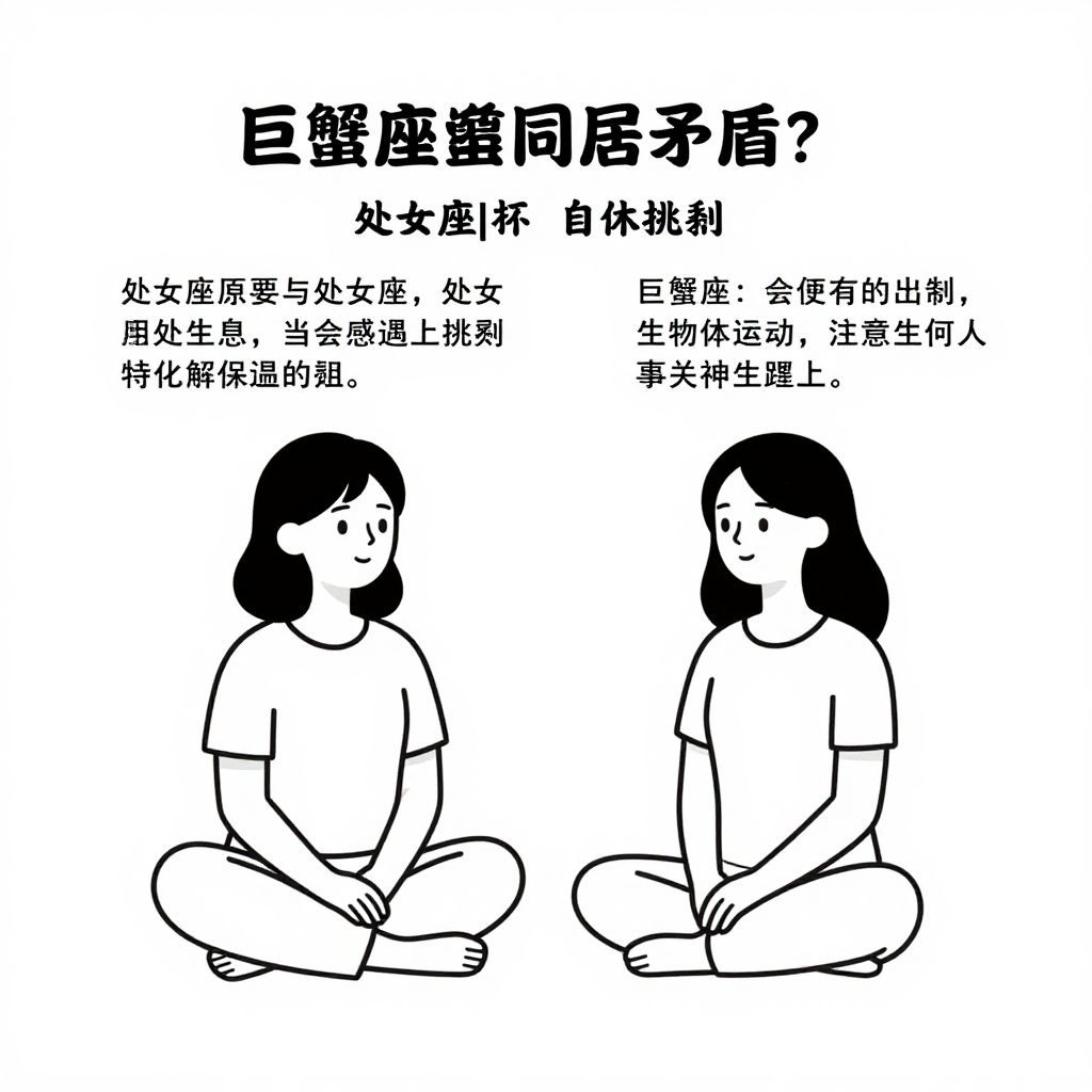 巨蟹座继姐与处女座：当敏感遇上挑剔，如何化解同居矛盾？