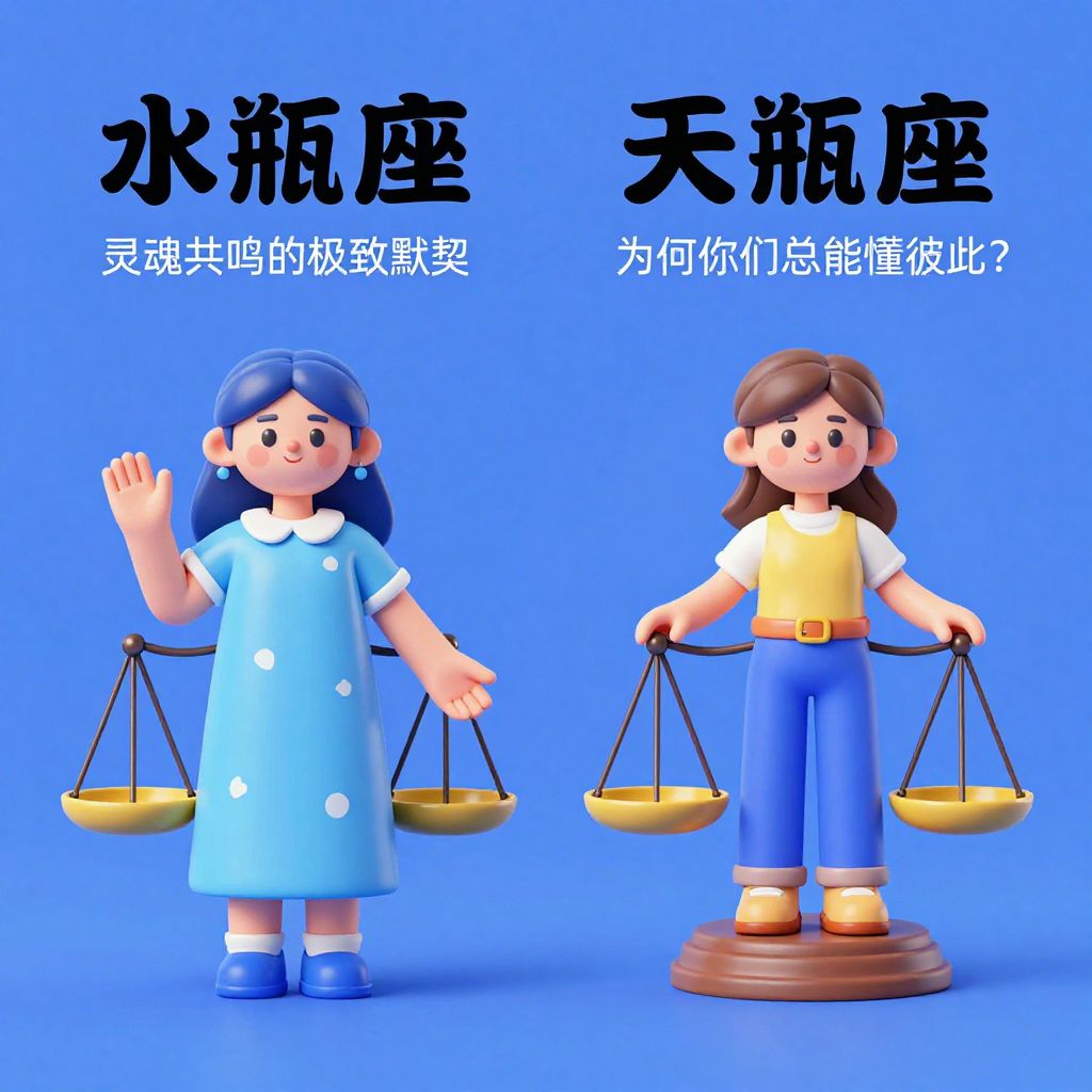水瓶座和天秤座做挚友：灵魂共鸣的极致默契，为何你们总能懂彼此？