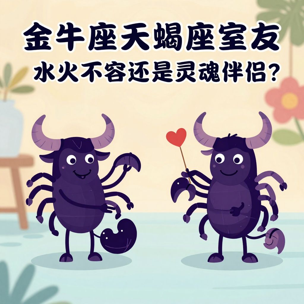 金牛座遇天蝎座室友：水火不容还是灵魂伴侣？揭秘相处真相