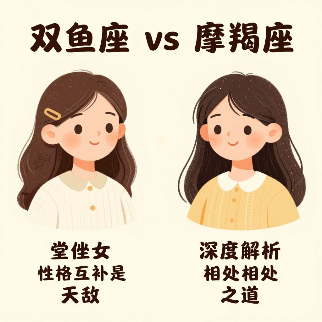 双鱼座vs摩羯座堂侄女：性格互补还是天敌？深度解析相处之道