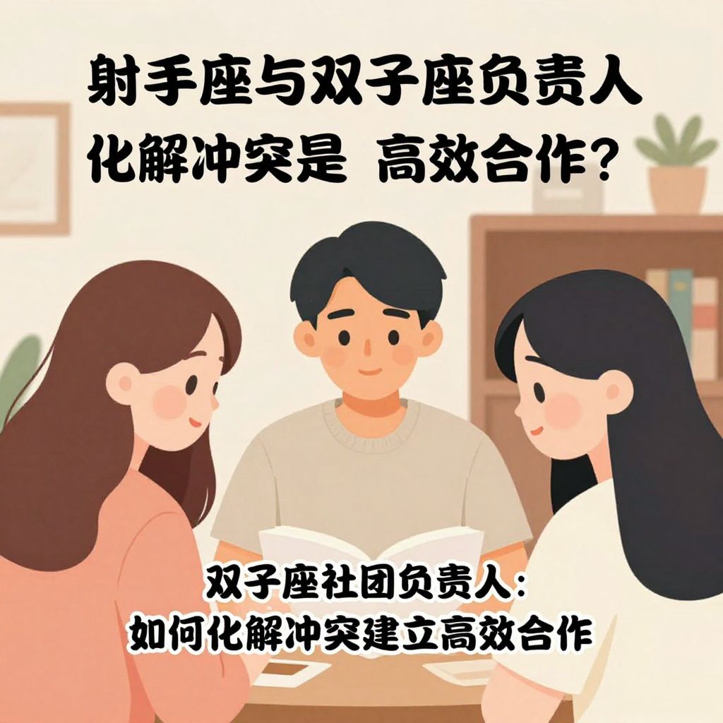 射手座与双子座社团负责人：如何化解冲突建立高效合作？