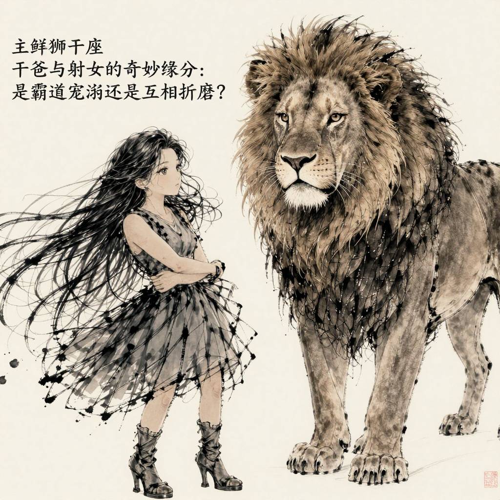 狮子座干爸与射手女的奇妙缘分：是霸道宠溺还是互相折磨？