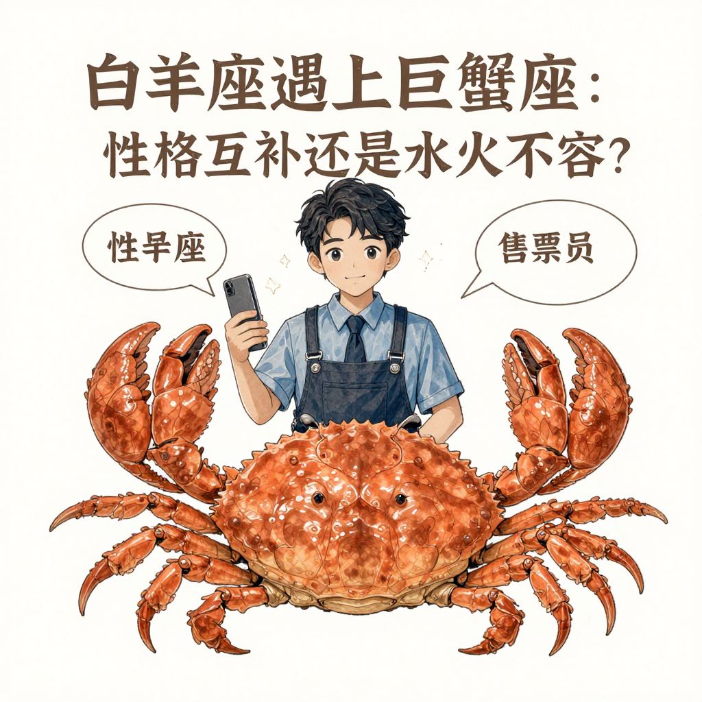 白羊座遇上巨蟹座售票员：性格互补还是水火不容？