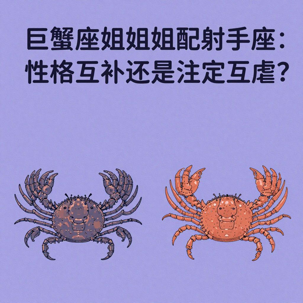 巨蟹座姐姐配射手座：性格互补还是注定互虐？