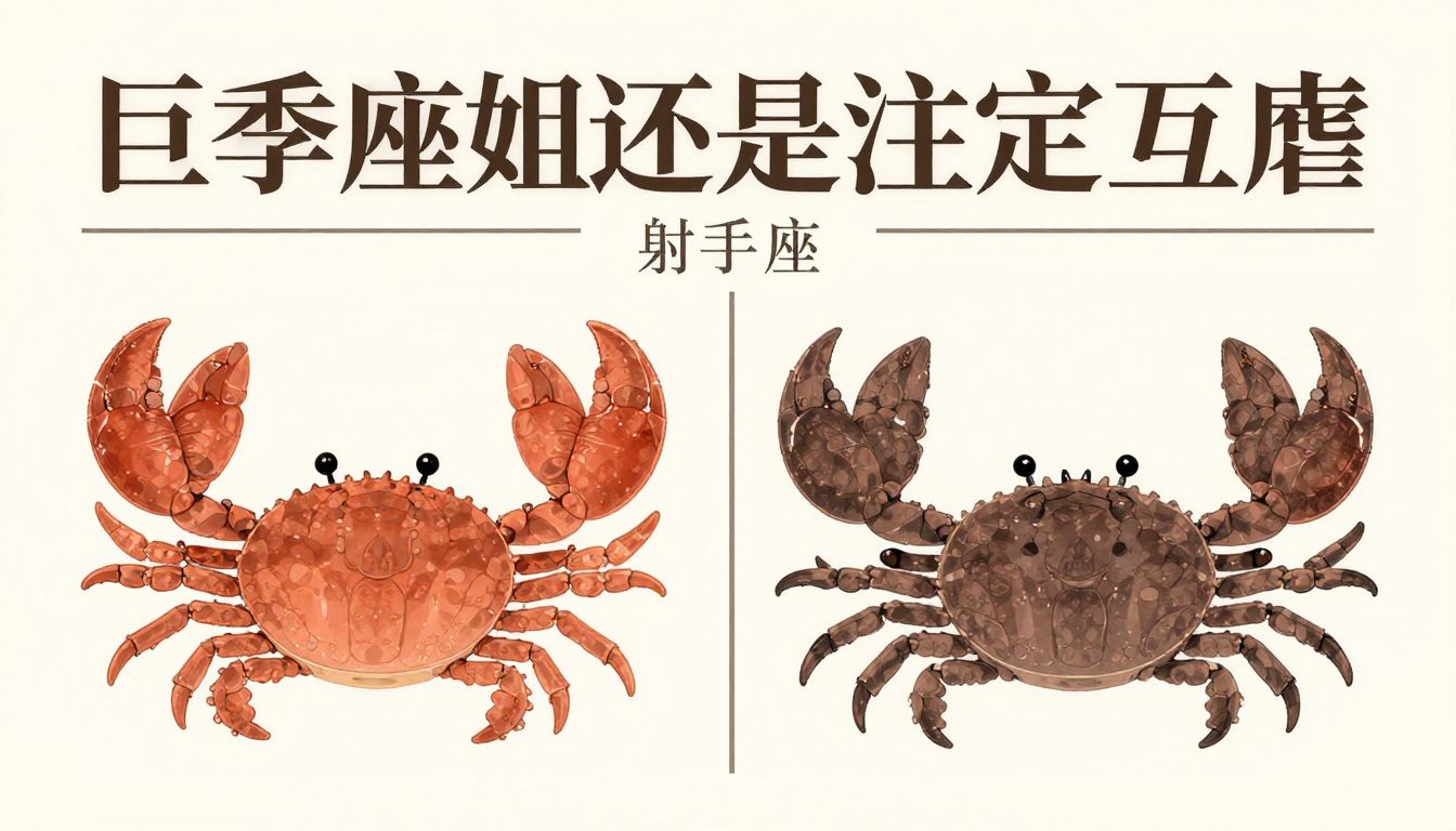 巨蟹座姐姐配射手座：性格互补还是注定互虐？