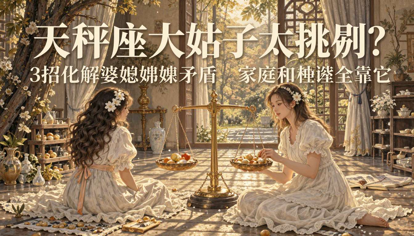 天秤座大姑子太挑剔？3招化解婆媳妯娌矛盾，家庭和睦全靠它