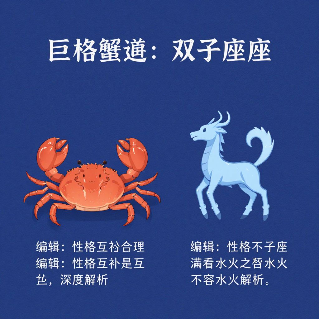 巨蟹座遇上双子座编辑：性格互补还是水火不容？深度解析