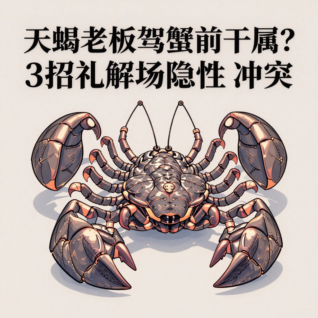 天蝎老板如何驾驭巨蟹前下属？3招化解职场隐性冲突