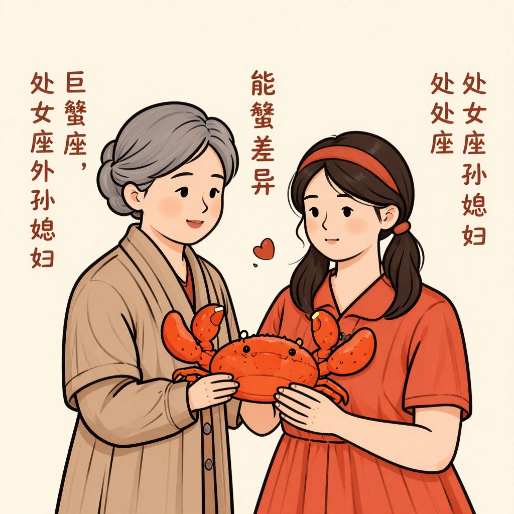 巨蟹座婆婆遇上处女座外孙媳妇：性格差异下的相处智慧