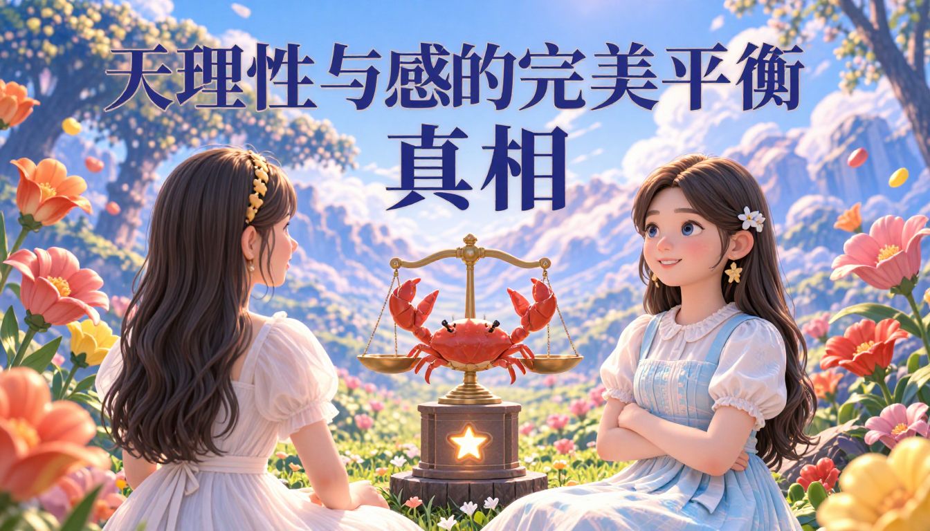 天秤座与巨蟹座博士生的恋爱真相：理性与感性的完美平衡