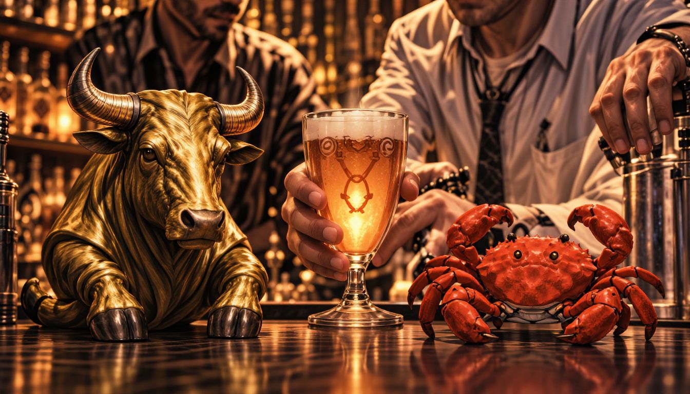 金牛座与巨蟹座调酒师：理性与感性的极致碰撞